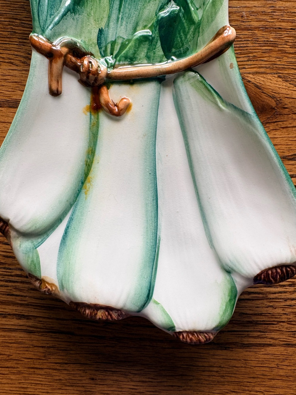 Vintage Leek Onion Made in Italy spoonrest - Picture 6 of 9